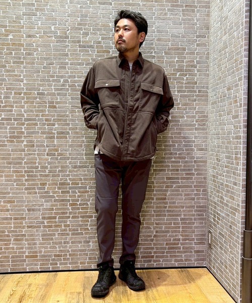 BROOKLYN OVERALL（ブルックリンオーバーオール）の「BROOKLYN OVERALL＜ブルックリンオーバーオール＞ポリコール裏起毛マルチシャツ（シャツ/ブラウス・メンズ・ブラック/ダークブラウン・MEDIUM/LARGE）」の19枚目の写真