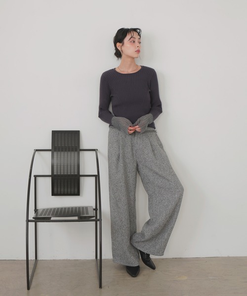 ツイードフリンジデザインパンツ（スラックス）｜LIAN（リアン）の