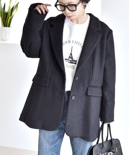 セール】quaranciel: スライバー オーバー テーラード ジャケット