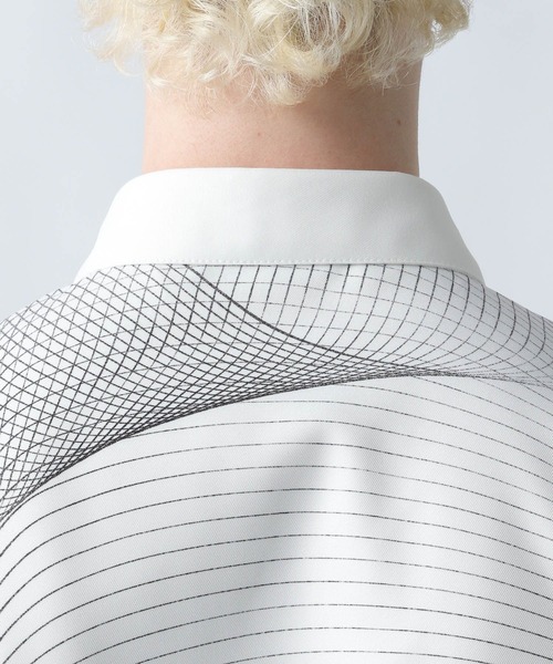 HARE（ハレ）の「ウェーブライン3Dシャツ(HARE)（シャツ/ブラウス・メンズ・オフホワイト/ブラック/カーキ・FREE）」の14枚目の写真