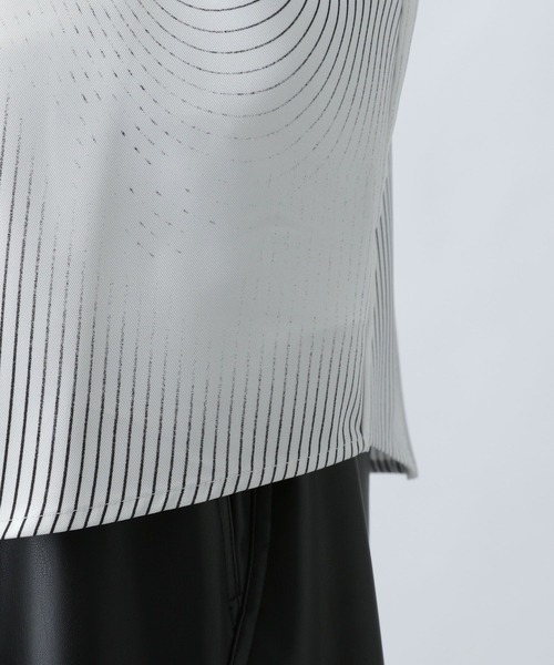 HARE（ハレ）の「ウェーブライン3Dシャツ(HARE)（シャツ/ブラウス・メンズ・オフホワイト/ブラック/カーキ・FREE）」の16枚目の写真