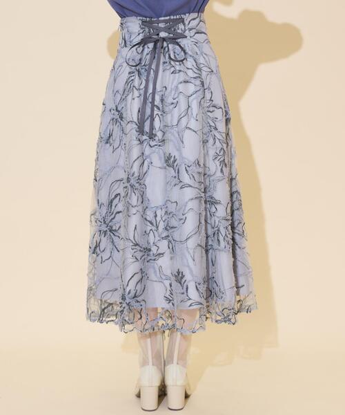 WILLSELECTION【今季新品】完売！ラメ刺繍チュールフレアスカート ラメ刺繍チュールフレアスカート（スカート）｜WILLSELECTION（ウィル