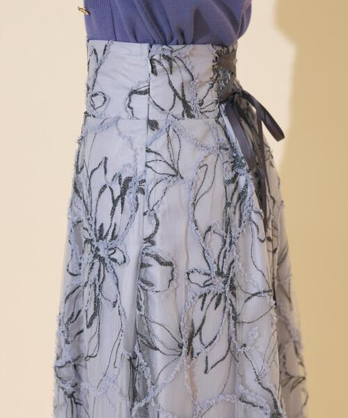 ラメ刺繍チュールフレアスカート（スカート）｜WILLSELECTION（ウィル