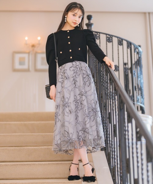 WILLSELECTION【今季新品】完売！ラメ刺繍チュールフレアスカート ラメ刺繍チュールフレアスカート（スカート）｜WILLSELECTION（ウィル