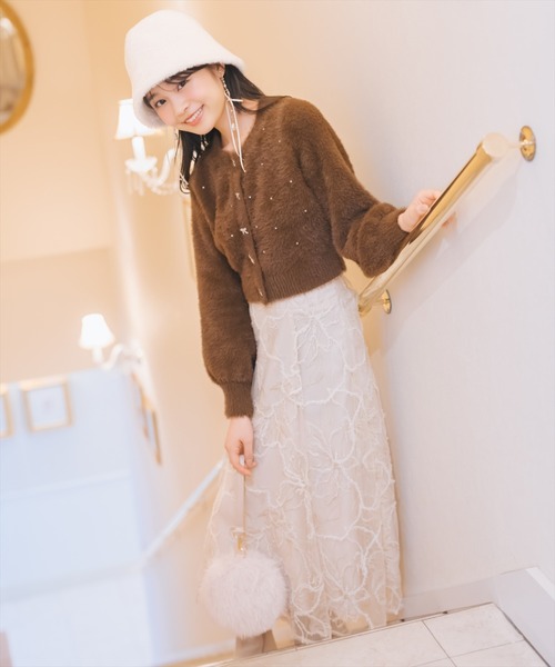 ラメ刺繍チュールフレアスカート（スカート）｜WILLSELECTION（ウィル