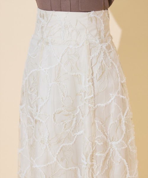 ラメ刺繍チュールフレアスカート（スカート）｜WILLSELECTION（ウィル