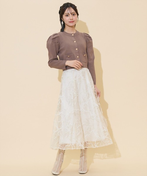 ラメ刺繍チュールフレアスカート（スカート）｜WILLSELECTION（ウィル