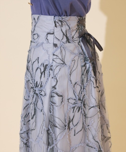 ラメ刺繍チュールフレアスカート（スカート）｜WILLSELECTION（ウィル