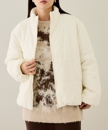 NAVY | nAvy スタンドネック中綿ブルゾン【撥水加工】(ブルゾン)