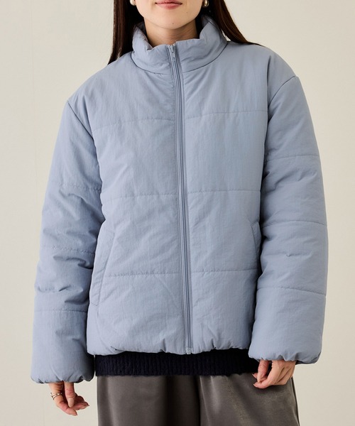 NAVY（ネイビー）の「nAvy スタンドネック中綿ブルゾン【撥水加工】（ブルゾン・レディース・モカ/ブラック/ブルー/チャコールグレー/オフホワイト・L/M）」の5枚目の写真