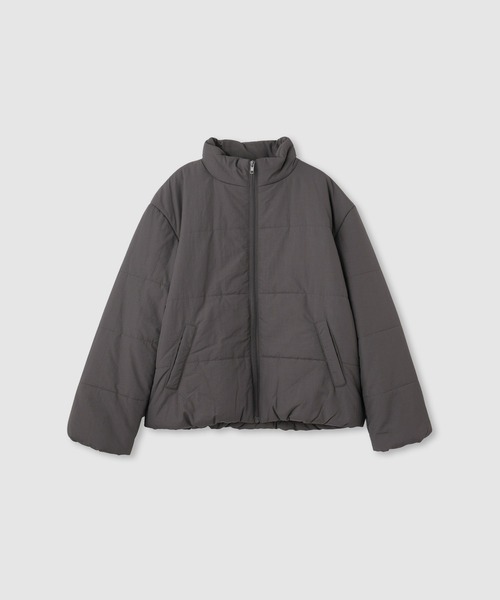 NAVY（ネイビー）の「nAvy スタンドネック中綿ブルゾン【撥水加工】（ブルゾン・レディース・モカ/ブラック/ブルー/チャコールグレー/オフホワイト・L/M）」の7枚目の写真