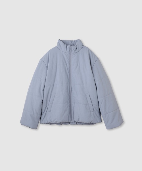 NAVY（ネイビー）の「nAvy スタンドネック中綿ブルゾン【撥水加工】（ブルゾン・レディース・モカ/ブラック/ブルー/チャコールグレー/オフホワイト・L/M）」の9枚目の写真