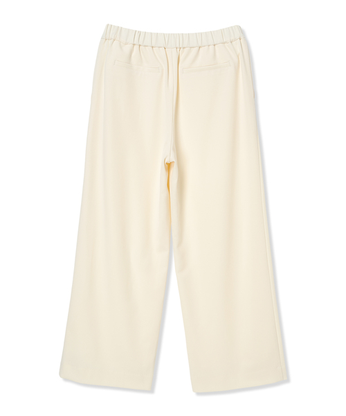 Petit Honfleur（プチオンフルール）の「【すご楽・通年素材】ストレッチワイドパンツ【カラー・チェック・千鳥・ウエストゴム】（その他パンツ・レディース・イエロー/アイボリー/グリーン/ベージュ/モカ・L/M）」の7枚目の写真