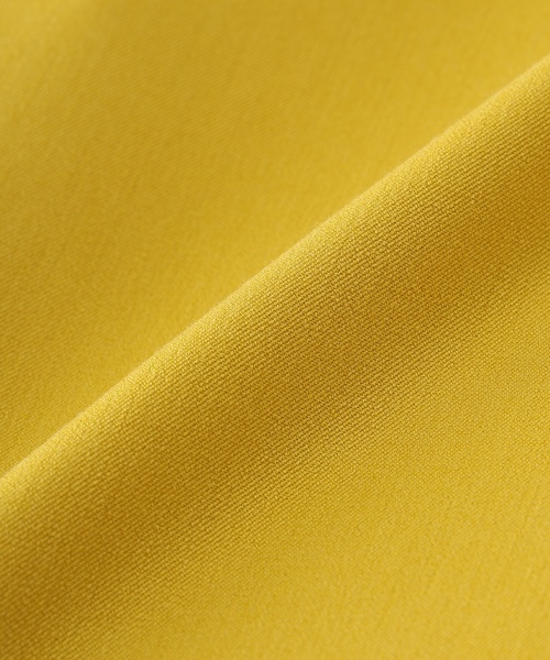 Petit Honfleur（プチオンフルール）の「【すご楽・通年素材】ストレッチワイドパンツ【カラー・チェック・千鳥・ウエストゴム】（その他パンツ・レディース・イエロー/アイボリー/グリーン/ベージュ/モカ・L/M）」の14枚目の写真