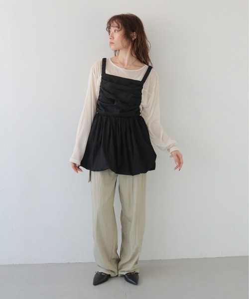 CLEIO(クレイオ)の「【CLEIO】裾バルーンビスチェ HEM BALLOON BUSTIER/940-14602(その他トップス・レディース・ブラック/ライトベージュ・FREE)」の15枚目の写真