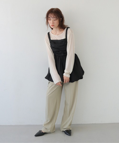 CLEIO(クレイオ)の「【CLEIO】裾バルーンビスチェ HEM BALLOON BUSTIER/940-14602(その他トップス・レディース・ブラック/ライトベージュ・FREE)」の16枚目の写真
