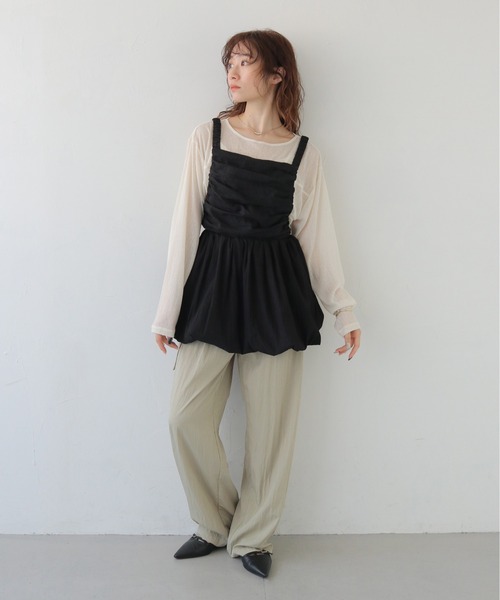CLEIO(クレイオ)の「【CLEIO】裾バルーンビスチェ HEM BALLOON BUSTIER/940-14602(その他トップス・レディース・ブラック/ライトベージュ・FREE)」の17枚目の写真