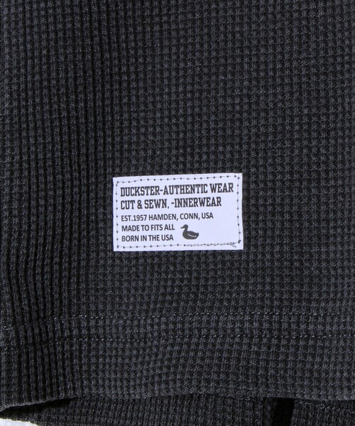 FREDY MAC（フレディーマック）の「【Duckster/ダックスター】ヴィンテージ調ワッフルロンT（Tシャツ/カットソー・メンズ・オフホワイト/ブルー/チャコールグレー・M/L）」の14枚目の写真
