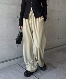 【新色追加】とろみイージーワイドパンツ