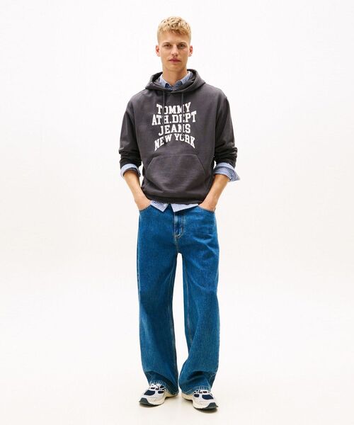 tommy jeans（トミー ジーンズ）の「90s バーシティパーカー（スウェット・メンズ・ホワイト/スカイブルー/グレー・MEDIUM/SMALL/LARGE/X-LARGE）」の10枚目の写真
