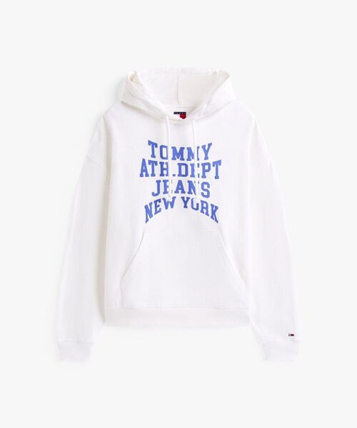 tommy jeans（トミー ジーンズ）の「90s バーシティパーカー（スウェット・メンズ・ホワイト/スカイブルー/グレー・MEDIUM/SMALL/LARGE/X-LARGE）」の4枚目の写真