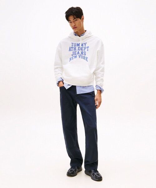 tommy jeans（トミー ジーンズ）の「90s バーシティパーカー（スウェット・メンズ・ホワイト/スカイブルー/グレー・MEDIUM/SMALL/LARGE/X-LARGE）」の5枚目の写真