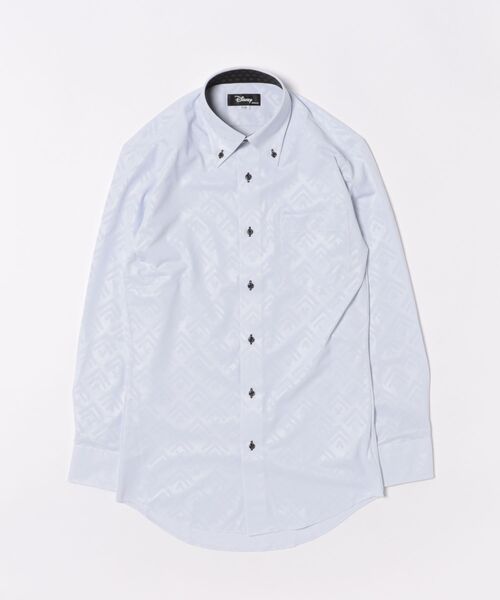 TOKYO SHIRTS(トウキョウシャツ)の「【Disney ディズニー】 形態安定ノンアイロン ボタンダウン 長袖ストレッチビジネスワイシャツ(ビジネスシャツ・メンズ・グレー・首回り43cm-裄丈82cm/首回り42cm-裄丈86cm/首回り42cm-裄丈82cm/首回り41cm-裄丈86cm/首回り41cm-裄丈82cm/首回り39cm-裄丈80cm/首回り37cm-裄丈80cm/首回り43cm-裄丈86cm/首回り37cm-裄丈84cm/首回り39cm-裄丈84cm)」の6枚目の写真