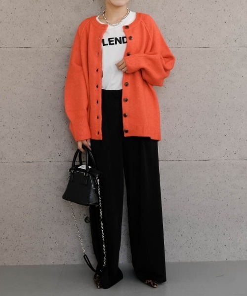 aquagarage（アクアガレージ）の「ドルマンスリーブニットカーディガン（カーディガン/ボレロ・レディース・オートミール/オレンジ/グレイッシュベージュ/ヘザーチャコール・M）」の20枚目の写真