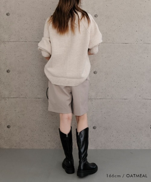 aquagarage（アクアガレージ）の「ドルマンスリーブニットカーディガン（カーディガン/ボレロ・レディース・オートミール/オレンジ/グレイッシュベージュ/ヘザーチャコール・M）」の8枚目の写真