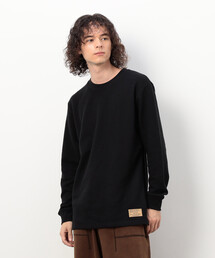 裏起毛ワッフル 長袖Tシャツ
