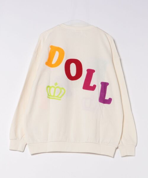 BABYDOLL(ベビードール)の「親子お揃い BIGサガラロゴトレーナー 1053A(スウェット・レディース・アッシュグレー/オフホワイト/ブラック・L/XL/S/M)」の4枚目の写真