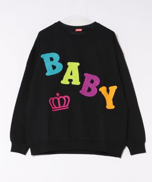BABYDOLL(ベビードール)の「親子お揃い BIGサガラロゴトレーナー 1053A(スウェット・レディース・アッシュグレー/オフホワイト/ブラック・L/XL/S/M)」の13枚目の写真