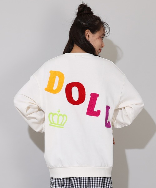 BABYDOLL(ベビードール)の「親子お揃い BIGサガラロゴトレーナー 1053A(スウェット・レディース・アッシュグレー/オフホワイト/ブラック・L/XL/S/M)」の10枚目の写真