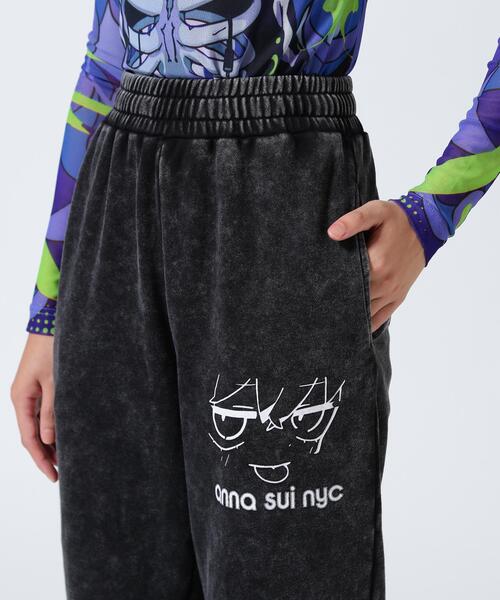 anna sui nyc(アナ スイ エヌ ワイ シー)の「anna sui nyc/アナ スイ エヌワイシー/『×寺田てら』TERAスウェットパンツ(スウェットパンツ・レディース・ブラック/ピンク・F)」の8枚目の写真