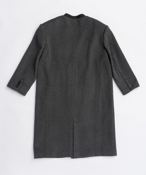 PRANK PROJECT（プランクプロジェクト）の「マフラー付きコート / Coat with Muffler（ノーカラーコート・レディース・グレー/ブラック・FREE）」の16枚目の写真