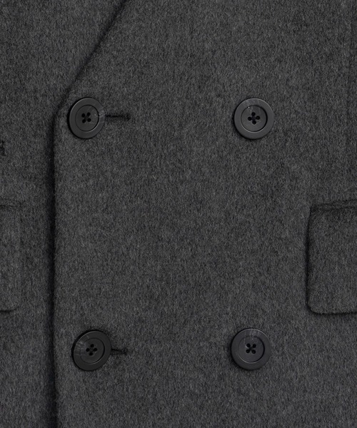 PRANK PROJECT（プランクプロジェクト）の「マフラー付きコート / Coat with Muffler（ノーカラーコート・レディース・グレー/ブラック・FREE）」の19枚目の写真