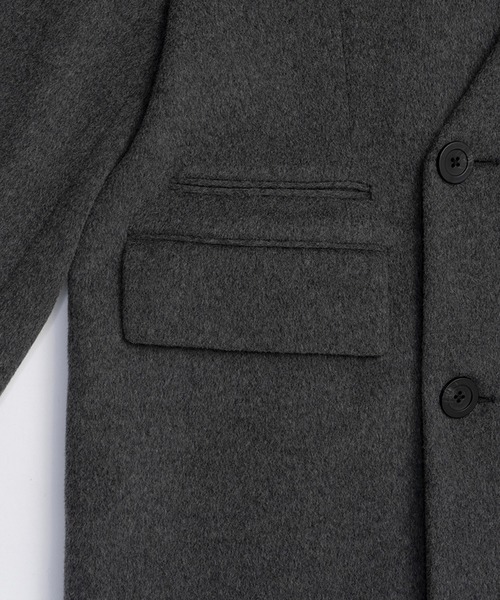 PRANK PROJECT（プランクプロジェクト）の「マフラー付きコート / Coat with Muffler（ノーカラーコート・レディース・グレー/ブラック・FREE）」の21枚目の写真