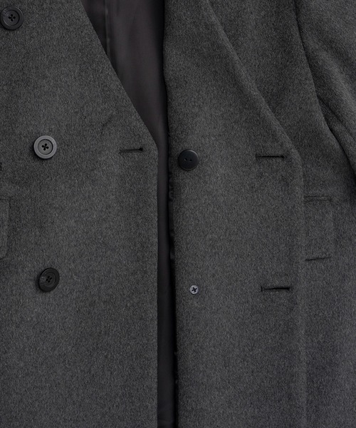 PRANK PROJECT（プランクプロジェクト）の「マフラー付きコート / Coat with Muffler（ノーカラーコート・レディース・グレー/ブラック・FREE）」の17枚目の写真