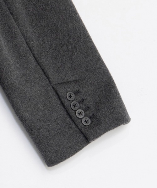 PRANK PROJECT（プランクプロジェクト）の「マフラー付きコート / Coat with Muffler（ノーカラーコート・レディース・グレー/ブラック・FREE）」の22枚目の写真