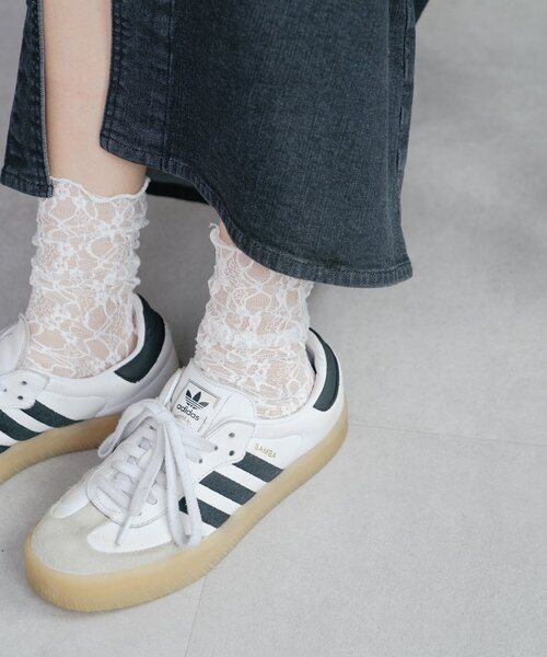 Kastane(カスタネ)の「レースソックス(ソックス/靴下・レディース・ブラック/ホワイト/アイボリー・FREE)」の7枚目の写真