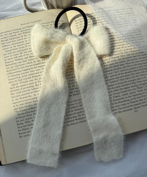 WEGO（ウィゴー）の「WEGO/シャギーニットリボンゴム（ヘアゴム・レディース・レッド/グレー/ブラック/ライトピンク/サックスブルー/ホワイト・FREE）」の14枚目の写真