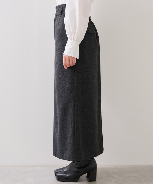 VIS（ビス）の「へリンボーンIラインロングスカート/セットアップ対応（スカート・レディース・ダークブラウン/チャコールグレー・S/M）」の19枚目の写真
