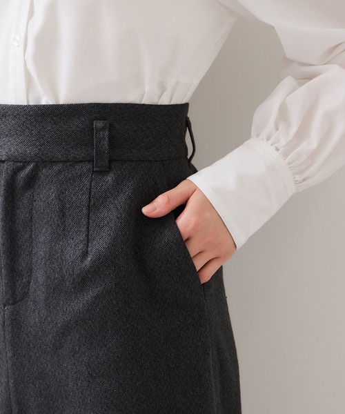 VIS（ビス）の「へリンボーンIラインロングスカート/セットアップ対応（スカート・レディース・ダークブラウン/チャコールグレー・S/M）」の22枚目の写真