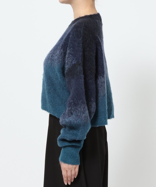 HARE（ハレ）の「グラデモヘヤニットプルオーバー(HARE)（ニット/セーター・レディース・ボルドー/ブルー/パープル/イエロー・FREE）」の16枚目の写真