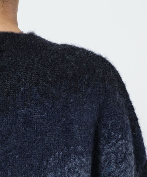 HARE（ハレ）の「グラデモヘヤニットプルオーバー(HARE)（ニット/セーター・レディース・ボルドー/ブルー/パープル/イエロー・FREE）」の15枚目の写真