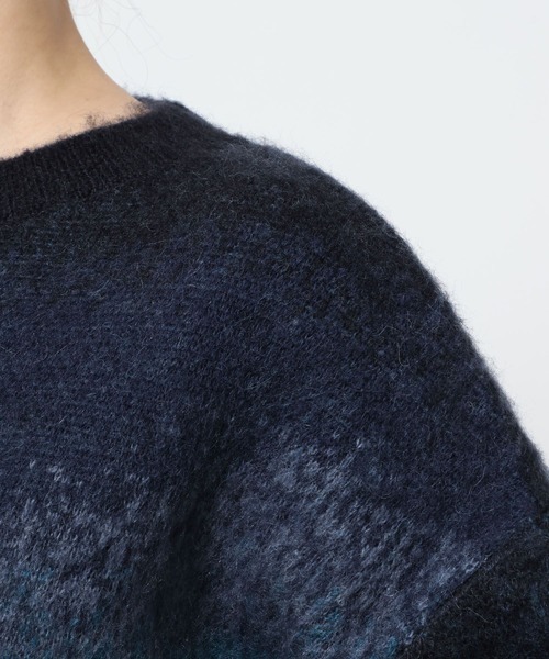 HARE（ハレ）の「グラデモヘヤニットプルオーバー(HARE)（ニット/セーター・レディース・ボルドー/ブルー/パープル/イエロー・FREE）」の19枚目の写真