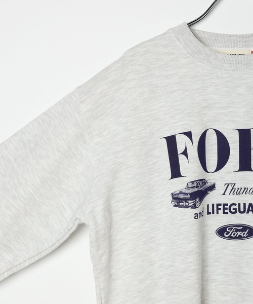 GOOD ROCK SPEED(グッドロックスピード)の「【GOOD ROCK SPEED(グッドロックスピード)】FORDロングスリーブスウェット(スウェット・レディース・アイボリー/ネイビー・FREE)」の5枚目の写真