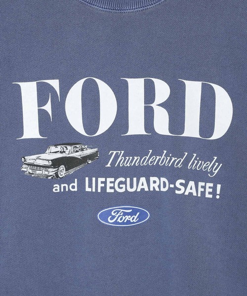 GOOD ROCK SPEED(グッドロックスピード)の「【GOOD ROCK SPEED(グッドロックスピード)】FORDロングスリーブスウェット(スウェット・レディース・アイボリー/ネイビー・FREE)」の6枚目の写真