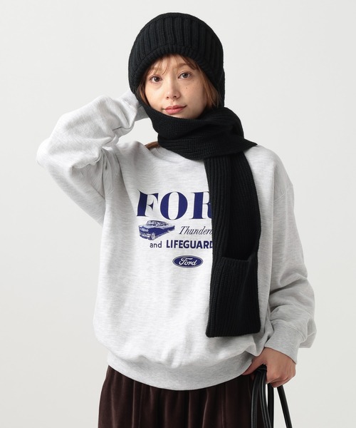 GOOD ROCK SPEED(グッドロックスピード)の「【GOOD ROCK SPEED(グッドロックスピード)】FORDロングスリーブスウェット(スウェット・レディース・アイボリー/ネイビー・FREE)」の17枚目の写真