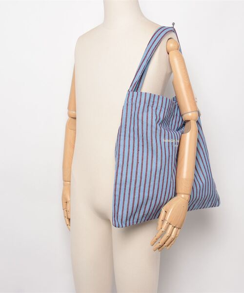 beej（ビージ）の「(beej)ONESHOULDER BAG STRIPE（ショルダーバッグ・レディース・ベージュ/ブラウン/ブルー・ONE SIZE）」の6枚目の写真